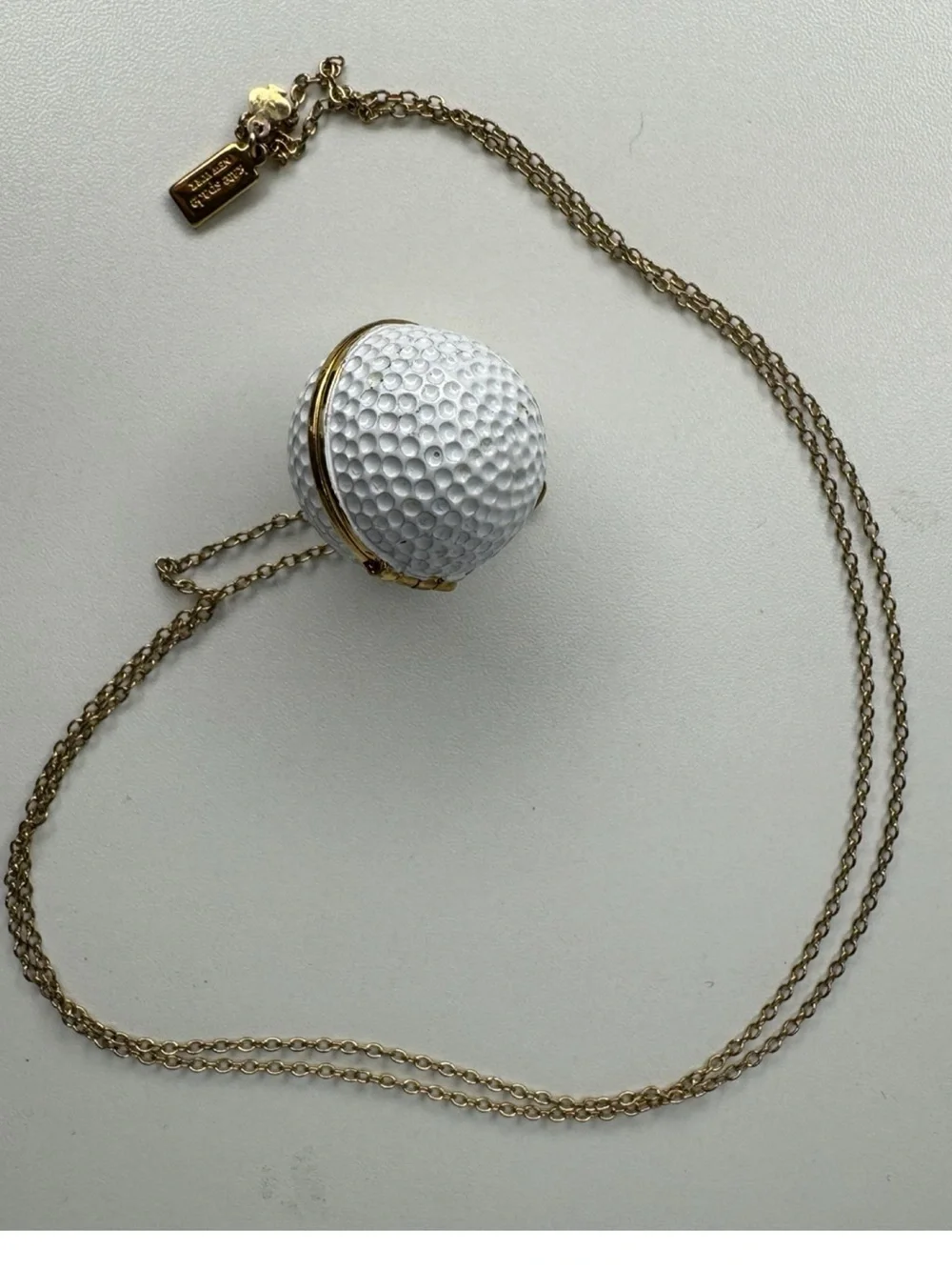 Kate Spade Golfball Golf Ball Y2K Vintage Locket Necklace